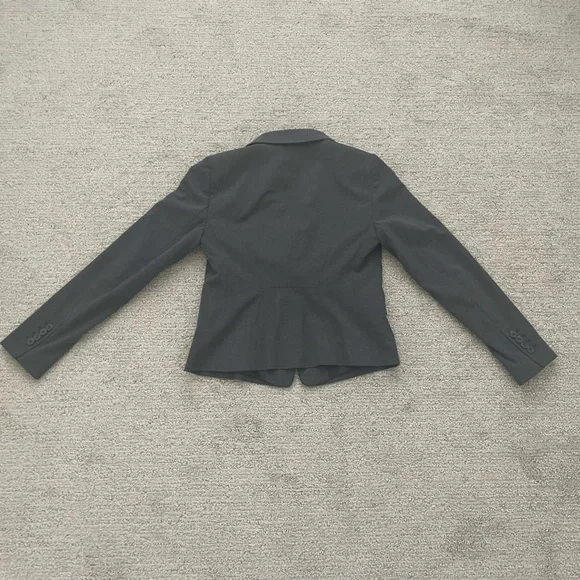 Ann Taylor Women’s Blazer Gray Business Formal Office Corporate Luxury Suit - Picture 3 of 4